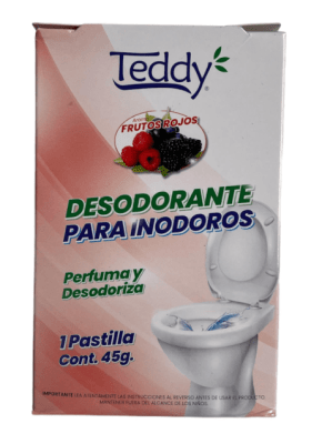 TEDDY PASTILLA INODORO 45 GRS FRUTOS ROJOS