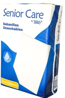 TEDDY SABANILLA DESECHABLE ADULTO 90X60 CM 10 UNID