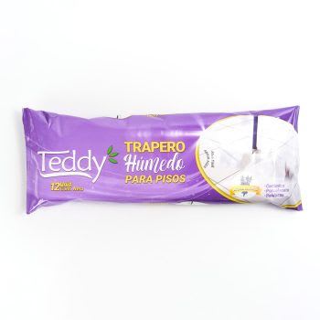 TEDDY TRAPERO HÚMEDO 12 UN 40X60 CMS LAVANDA TODO PISO