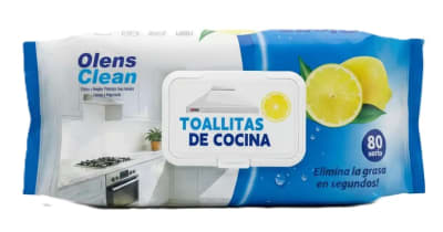 OLENS CLEAN TOALLA HÚMEDA DESENGRASANTE 80 UN CON TAPA