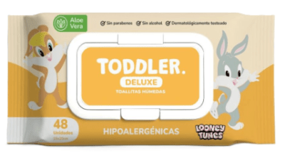 TODDLER TOALLA HÚMEDA HIPOALERGÉNICA 48 UN ALOE VERA