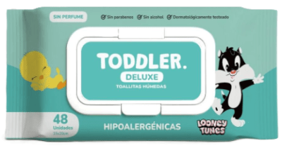 TODDLER TOALLA HÚMEDA HIPOALERGÉNICA 48 UN SIN PERFUME