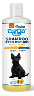 TOMYMAX SHAMPOO DE PERRO 400 ML PELAJE OSCURO AROMA LÚCUMA