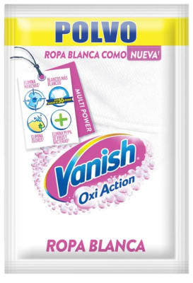 VANISH POLVO QUITAMANCHAS 30 GR ROPA BLANCA