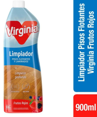 VIRGINIA LIMPIADOR PISO FLOTANTE 900 ML FRUTOS ROJOS