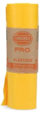 VIRUTEX BOLSA PRO 70X90 CMS 10 UN AMARILLA