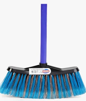 VIRUTEX ESCOBILLÓN CLÁSICO AZUL CON MANGO