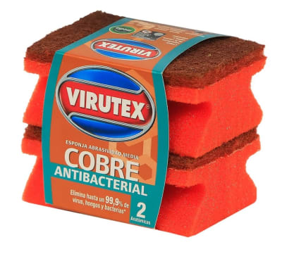 VIRUTEX ESPONJA 2 UN ACANALADA COBRE