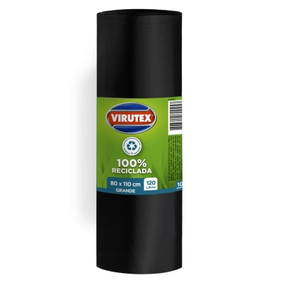 VIRUTEX BOLSA 80X110 CM 10 UN NEGRA