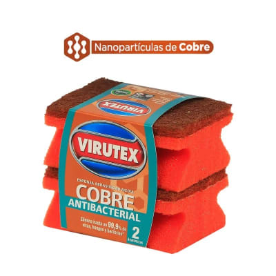 VIRUTEX ESPONJA 2 UN ACANALADA COBRE