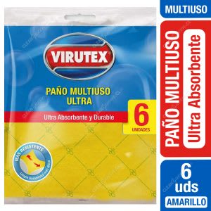 VIRUTEX PAÑO AMARILLO MULTIUSO ULTRA 6 UN