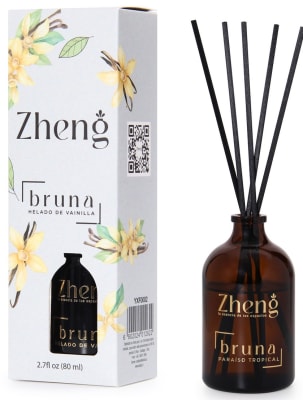 ZHENG DIFUSOR AROMÁTICO 80 ML HELADO DE VAINILLA 5 VARILLAS