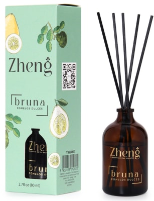 ZHENG DIFUSOR AROMÁTICO 80 ML POMELOS DULCES 5 VARILLAS