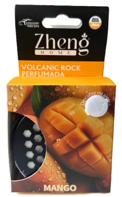 ZHENG ROCA VOLCÁNICA PERFUMADA PARA AUTOMÓVIL AROMA MANGO