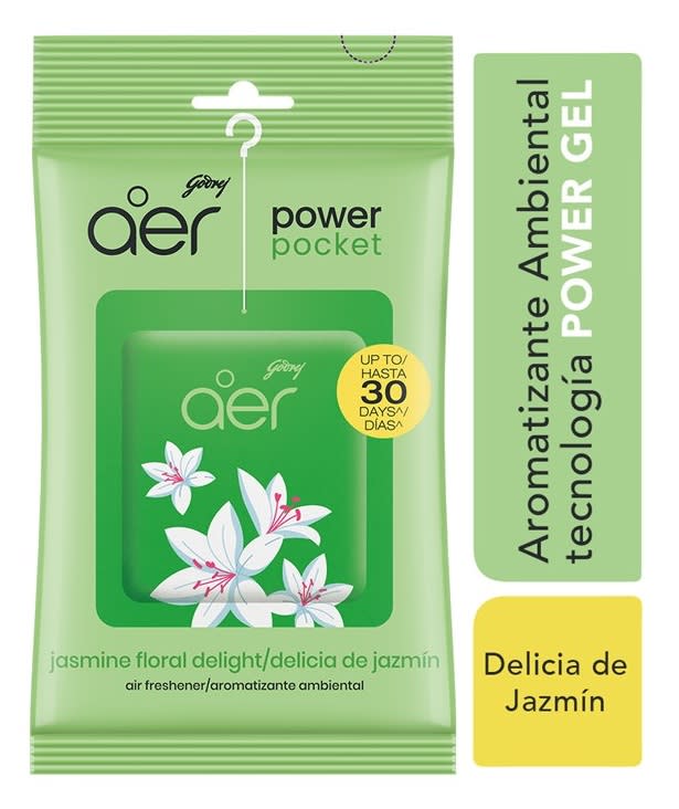 AER POWER POCKET AROMATIZANTE GEL 10 GR DELICIA DE JAZMÍN1