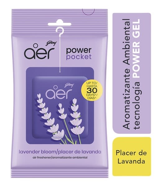 AER POWER POCKET AROMATIZANTE GEL 10 GR PLACER DE LAVANDA1
