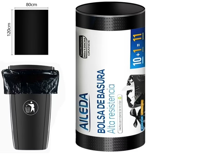 AILEDA BOLSA BASURA 80X120 CMS 11 UN1