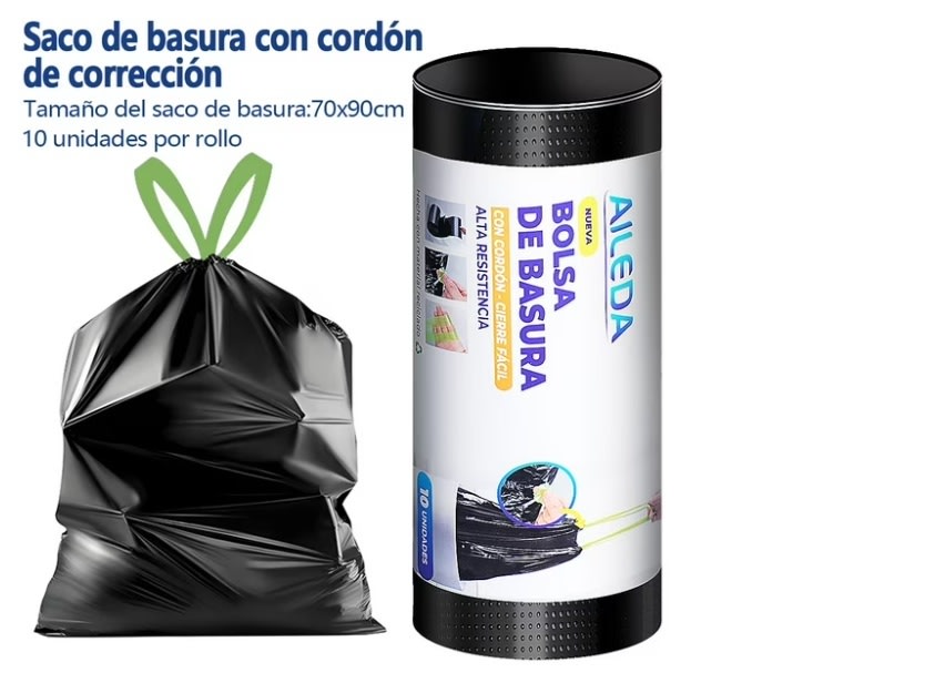 AILEDA BOLSA 70X90 CMS 10 UNID CON CORDÓN1