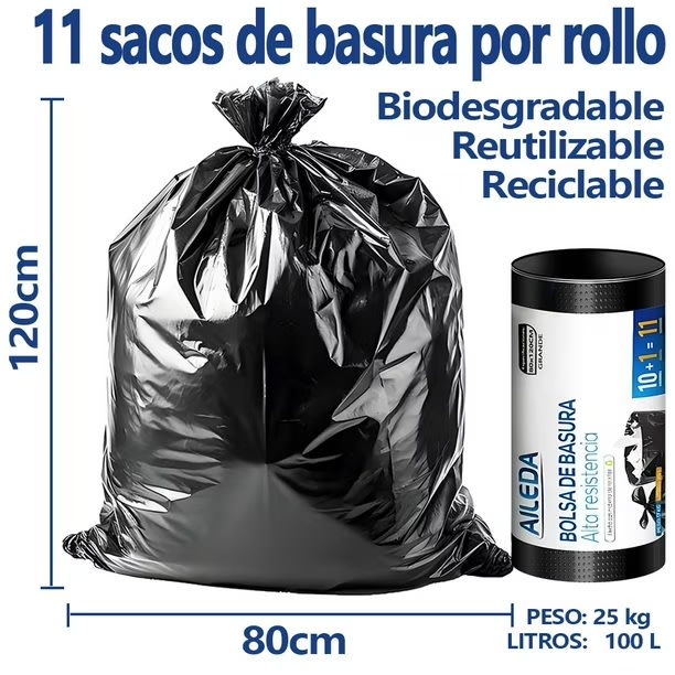 AILEDA BOLSA BASURA 80X120 CM 11 UN1