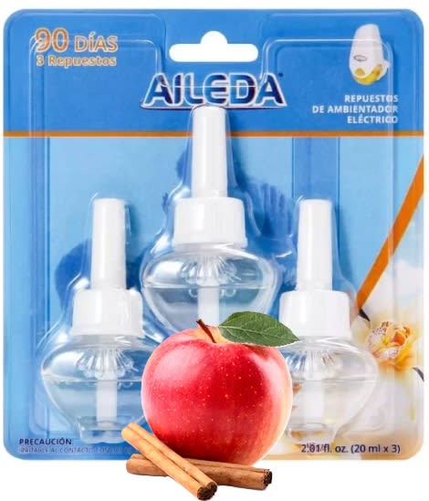 AILEDA RECARGA AROMATIZANTE ELÉCTRICO 3 UN MANZANA CANELA1