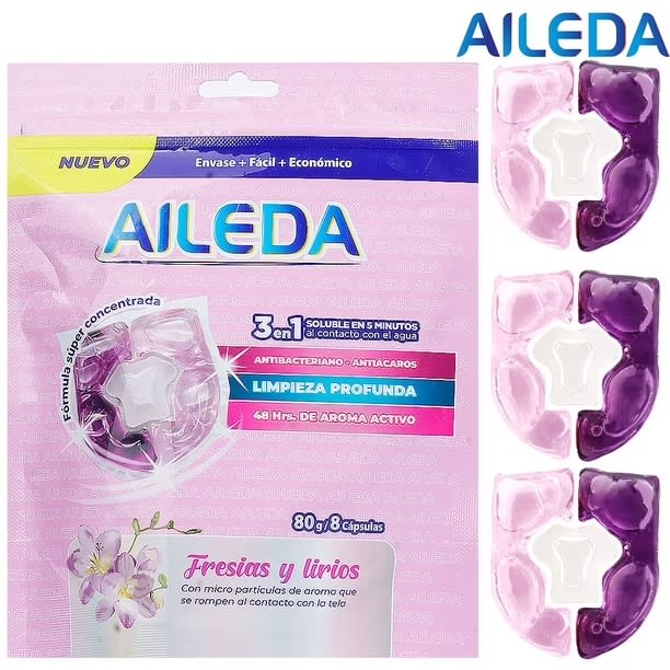 AILEDA DETERGENTE EN CÁPSULAS 8 UN FRESIAS Y LIRIOS1