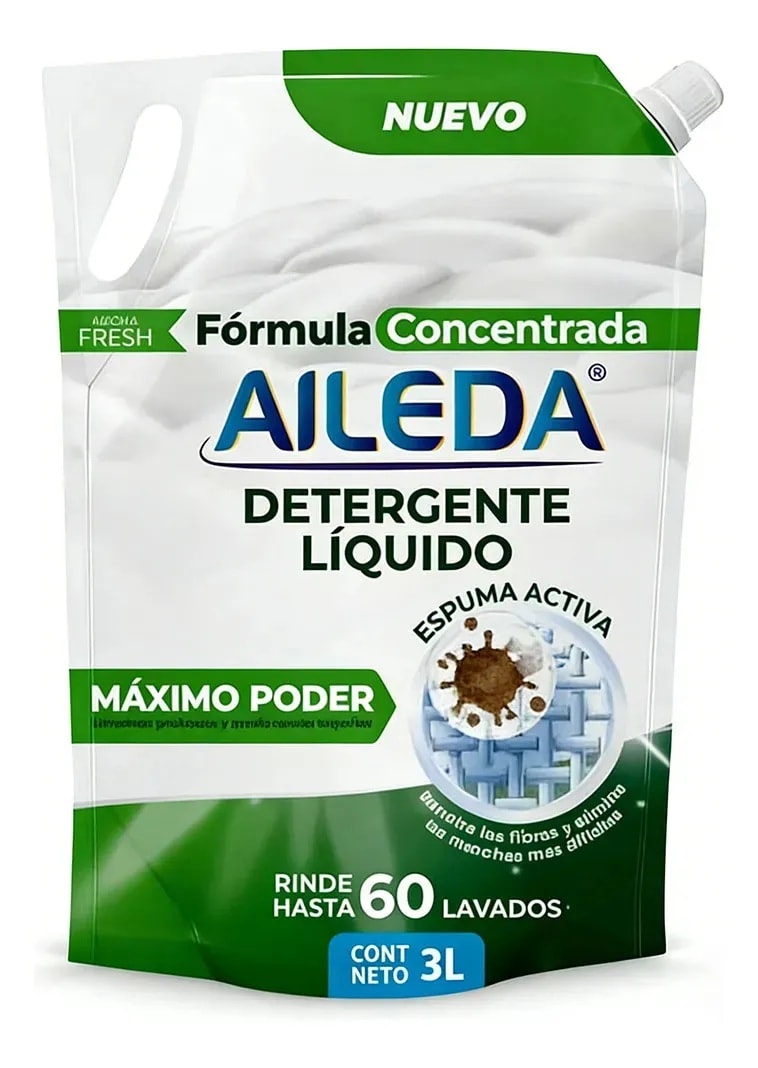 AILEDA DETERGENTE LÍQUIDO CONCENTRADO 3 LT FRESH1
