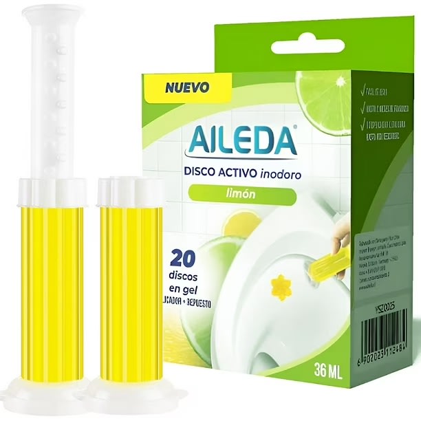 AILEDA DISCO GEL AROMATIZANTE INODORO LIMÓN + APARATO1