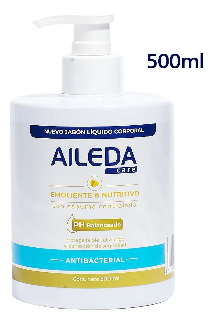 AILEDA JABÓN LÍQUIDO CORPORAL ANTIBACTERIAL 500 ML DOSIFICADOR1