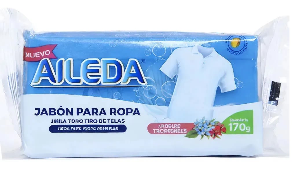 AILEDA JABÓN BARRA LAVAR 170 GR FLORES TROPICALES1
