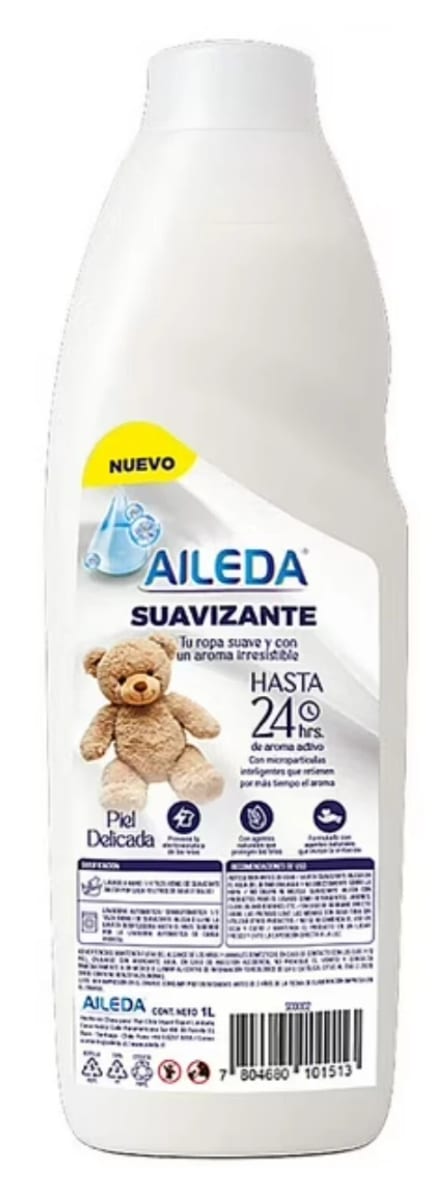 AILEDA SUAVIZANTE 1 LT BOTELLA PIEL DELICADA1