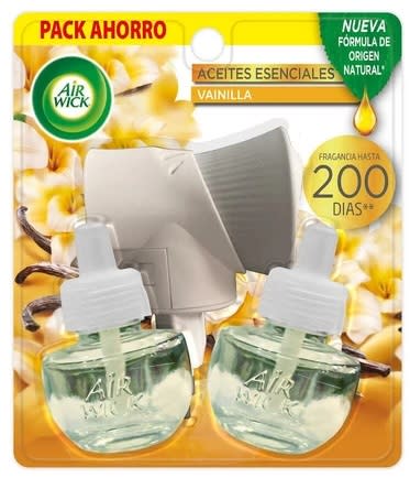 AIR WICK APARATO ELÉCTRICO + 2 RECARGAS 21 ML AROMA VAINILLA1