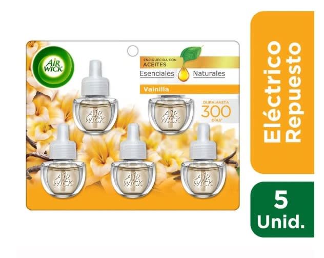 AIR WICK DESODORANTE ELECTRICO REPUESTOS 21ML 5 UN VAINILLA1