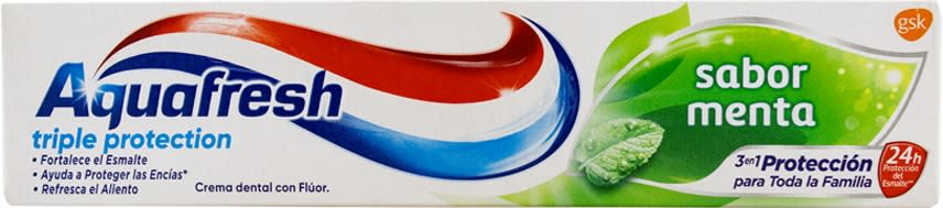 AQUAFRESH PASTA DENTAL 158 GR TRIPLE PROTECCIÓN MENTA1