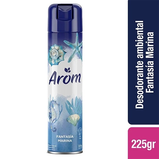 AROM DESODORANTE SPRAY 225 GRS FANTASÍA MARINA1