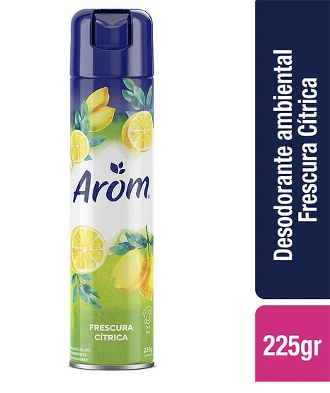 AROM DESODORANTE SPRAY 225 GRS FRESCURA CÍTRICA1