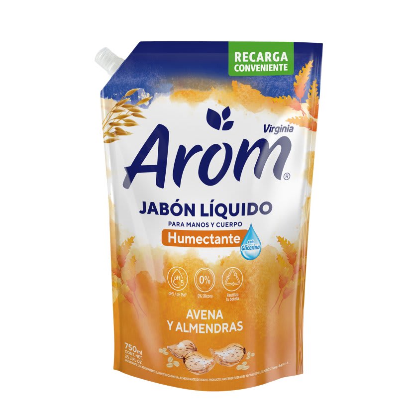 AROM JABON LIQUIDO 750ML AVENA/ALMENDRA1