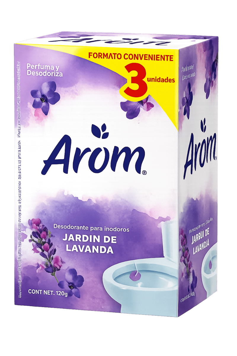 AROM PASTILLA WC 40 GR PACK 3 UN LAVANDA1