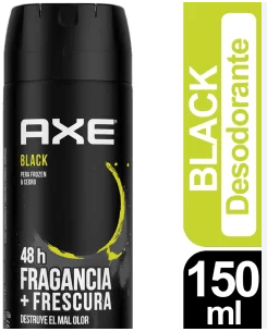 AXE DESODORANTE SPRAY 150 ML BLACK 48 HR1