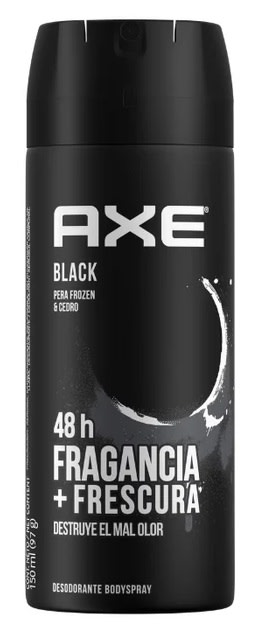 AXE DESODORANTE SPRAY 150 ML BLACK 48 HR1