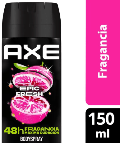 AXE DESODORANTE SPRAY 150 ML EPIC FRESH 48 HR1