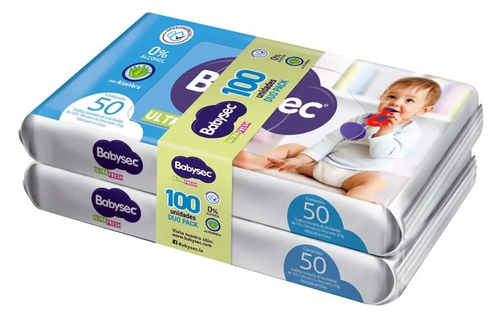 BABYSEC TOALLA HÚMEDA 50 UN PACK X 22