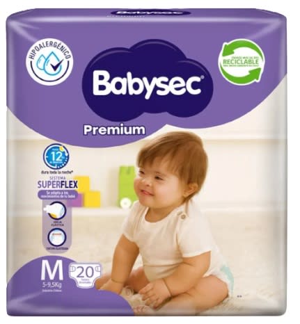 BABYSEC PAÑAL PREMIUM TAMAÑO MEDIANO 20 UN1