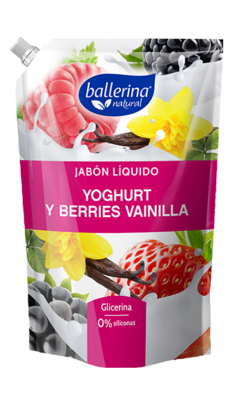 BALLERINA JABÓN 750 ML DPK YOGHURT BERRIES VAINILLA1