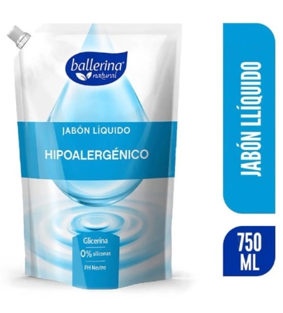 BALLERINA JABÓN 750 ML DPK HIPOALERGÉNICO1