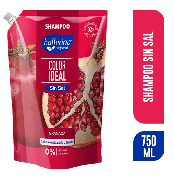 BALLERINA SHAMPOO 750ML DOYPACK SIN SAL GRANADA1