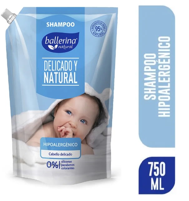 BALLERINA SHAMPOO 750ML DOYPACK HIPOALERGENICO1