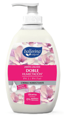 BALLERINA JABON 350 ML CON DOSIFICADOR CREMA HUMECTANTE1