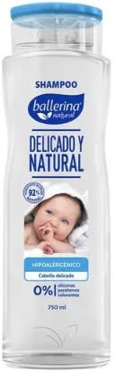 BALLERINA SHAMPOO 750 ML BOTELLA HIPOALERGÉNICO1