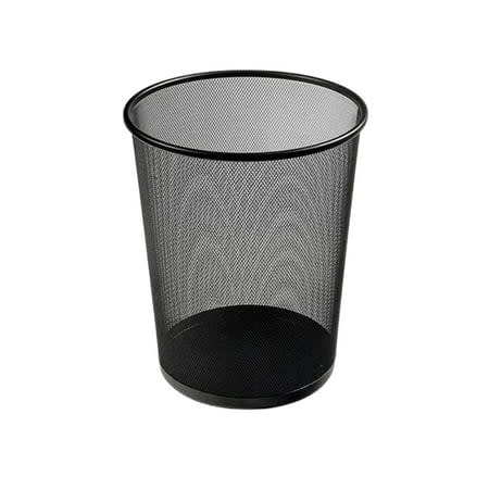 BASURERO REJILLA METAL NEGRO1