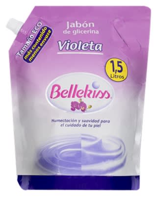 BELLEKISS JABÓN LÍQUIDO GLICERINA 1.5 LT VIOLETA1